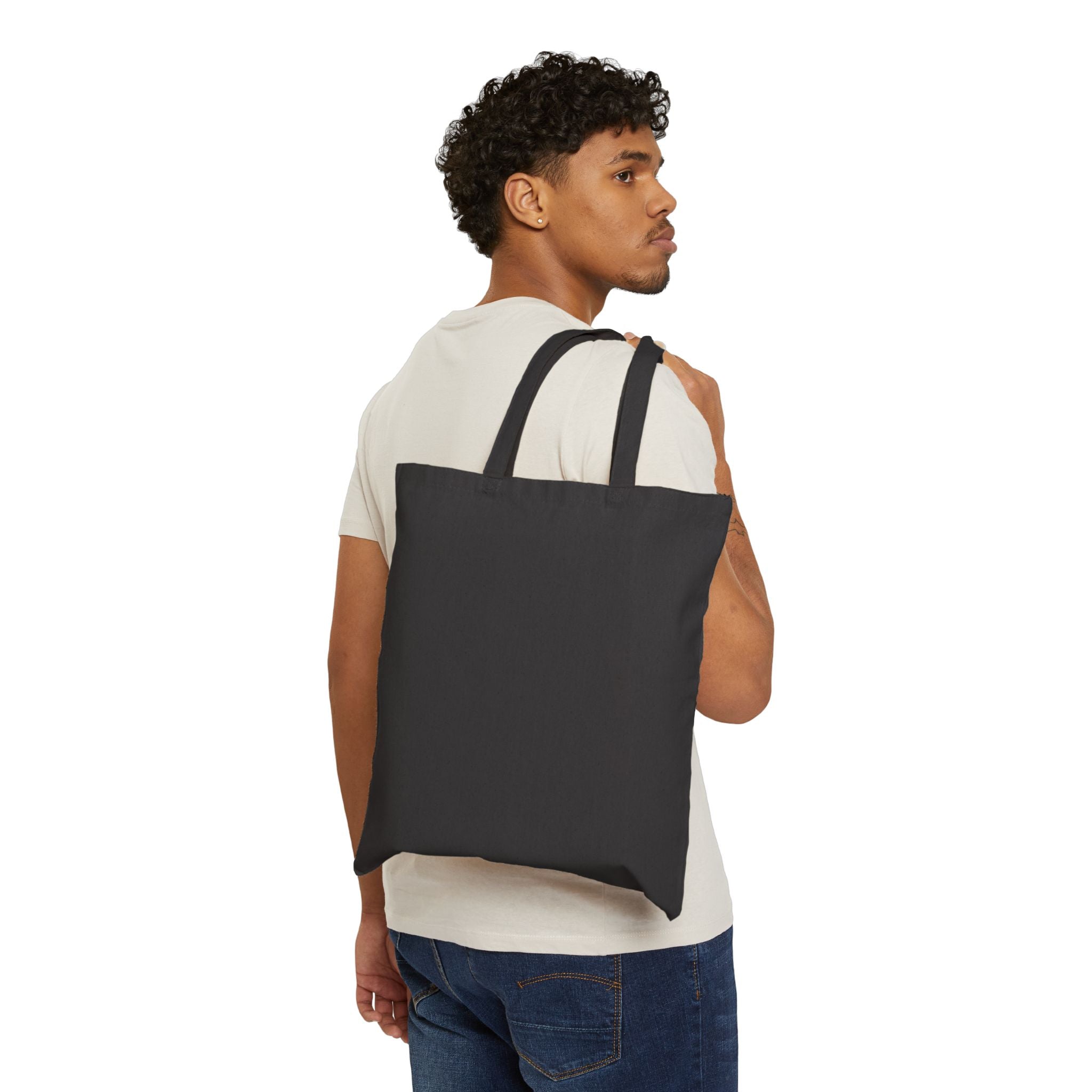 Canvas Tote Bag — “Soft Life? Hard Reset” Minimalist Everyday Market Tote